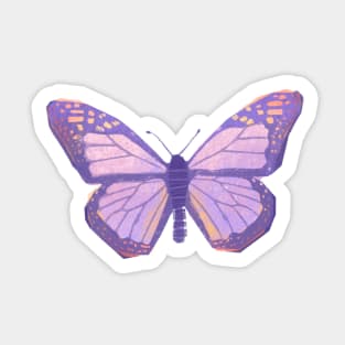 Purple Butterly Sticker Sticker